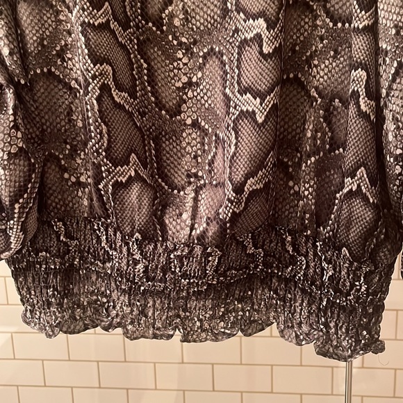 Michael Kors Snakeskin Satin Top - Picture 5 of 5
